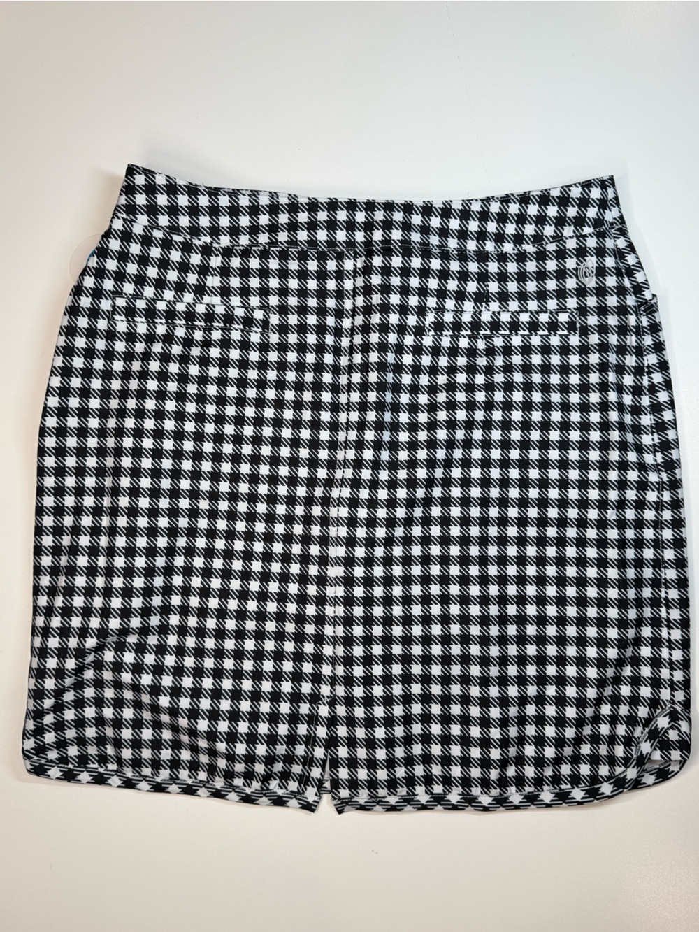 GGblue Gingham Golf/Tennis Skort Size 6 NWT Black White Athletic Skirt - Picture 12 of 12
